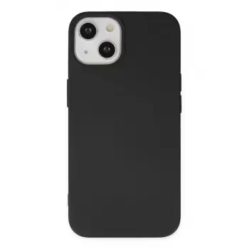 Newface Apple iPhone 14 Kılıf Nano içi Kadife Silikon - Siyah