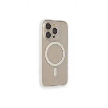 Newface Apple iPhone 14 Pro Kılıf Grand Magneticsafe Kapak - Beyaz