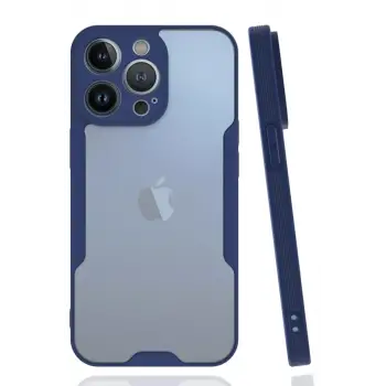 Newface Apple iPhone 14 Pro Kılıf Platin Silikon - Lacivert