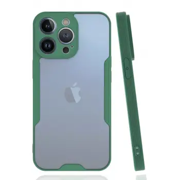 Newface Apple iPhone 14 Pro Kılıf Platin Silikon - Yeşil
