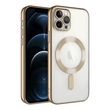 Newface Apple iPhone 14 Pro Max Kılıf Kross Magneticsafe Kapak - Gold
