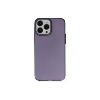 Newface Apple iPhone 14 Pro Max Kılıf Modos Metal Kapak - Derin Mor