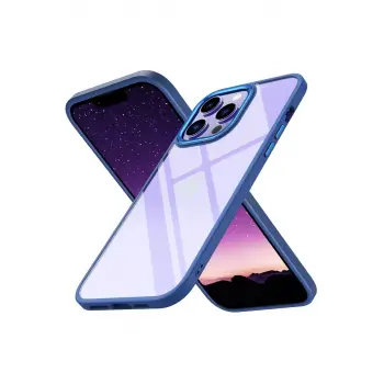 Newface Apple iPhone 14 Pro Max Kılıf Power Silikon - Mavi