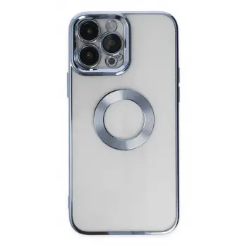 Newface Apple iPhone 14 Pro Max Kılıf Slot Silikon - Sierra Blue