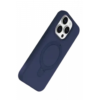 Newface Apple iPhone 14 Pro Max Regal Magsafe Standlı Kapak - Lacivert