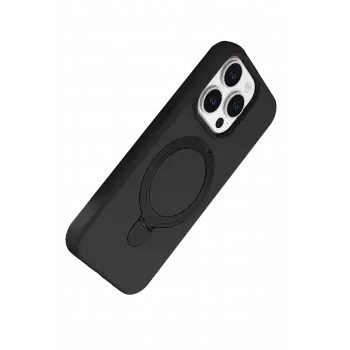 Newface Apple iPhone 14 Pro Max Regal Magsafe Standlı Kapak - Siyah