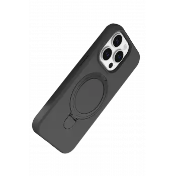 Newface Apple iPhone 14 Pro Max Regal Magsafe Standlı Kapak - Titan Gri