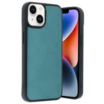 Newface Apple iPhone 15 Kılıf Aras Deri Kapak - Açık Yeşil
