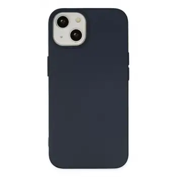 Newface Apple iPhone 15 Kılıf Nano içi Kadife Silikon - Lacivert