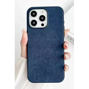 Newface Apple iPhone 15 Pro Kılıf Karen Magsafe Kapak - Lacivert