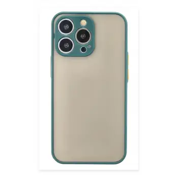 Newface Apple iPhone 15 Pro Kılıf Montreal Silikon Kapak - Yeşil