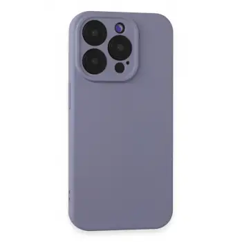 Newface Apple iPhone 15 Pro Kılıf Nano içi Kadife Silikon - Lila
