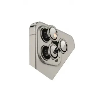 Newface Apple iPhone 15 Pro Max Bilvis Titan Kamera Lens - Titan Gri