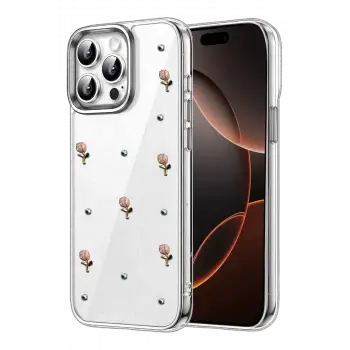 Newface Apple iPhone 15 Pro Max Fiyonk Desenli Kapak - Desen 6