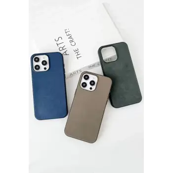 Newface Apple iPhone 15 Pro Max Kılıf Karen Magsafe Kapak - Lacivert