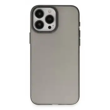 Newface Apple iPhone 15 Pro Max Kılıf Modos Metal Kapak - Siyah