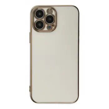 Newface Apple iPhone 15 Pro Max Kılıf Volet Silikon - Beyaz