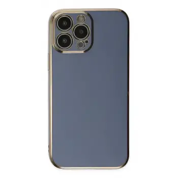 Newface Apple iPhone 15 Pro Max Kılıf Volet Silikon - Mavi