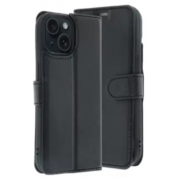 Newface Apple iPhone 15 Trend S Plus Kapaklı Kılıf - Siyah