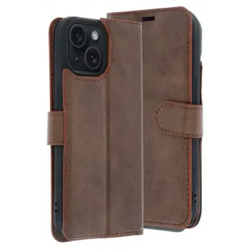 Newface Apple iPhone 15 Trend S Plus Kapaklı Kılıf - Taba