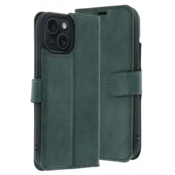 Newface Apple iPhone 15 Trend S Plus Kapaklı Kılıf - Yeşil