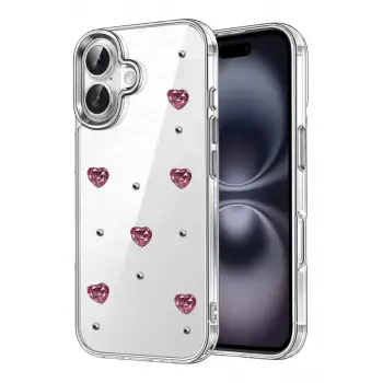 Newface Apple iPhone 16 Fiyonk Desenli Kapak - Desen 3