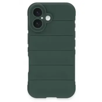 Newface Apple iPhone 16 Kılıf Optimum Silikon - Koyu Yeşil