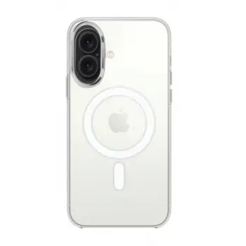 Newface Apple iPhone 16 Kılıf Pc Real Magsafe Kapak - Şeffaf