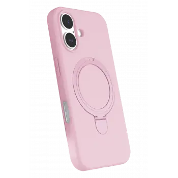 Newface Apple iPhone 16 Plus Regal Magsafe Standlı Kapak - Açık Pembe