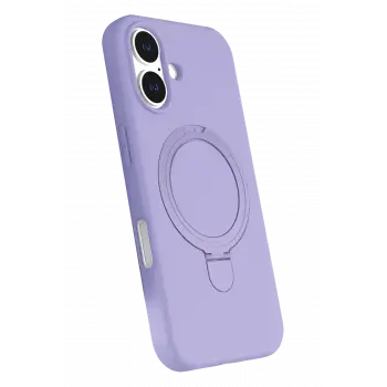 Newface Apple iPhone 16 Plus Regal Magsafe Standlı Kapak - Lila