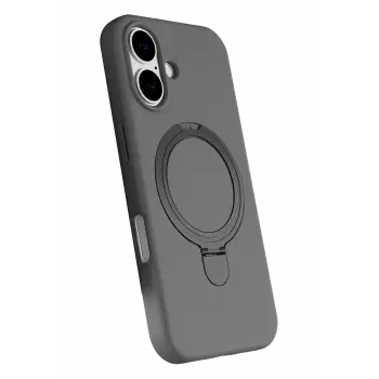 Newface Apple iPhone 16 Plus Regal Magsafe Standlı Kapak - Titan Gri