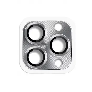 Newface Apple iPhone 16 Pro Max Pers Alüminyum Kamera Lens - Gri