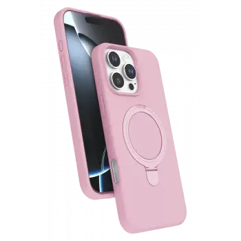 Newface Apple iPhone 16 Pro Max Regal Magsafe Standlı Kapak - Açık Pembe