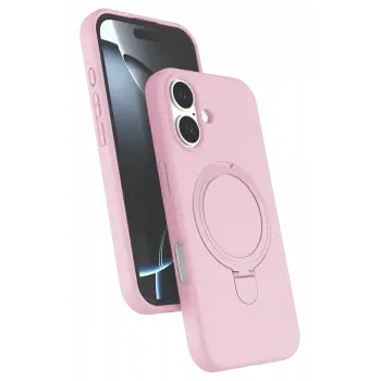 Newface Apple iPhone 16 Regal Magsafe Standlı Kapak - Açık Pembe