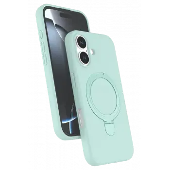 Newface Apple iPhone 16 Regal Magsafe Standlı Kapak - Su Yeşili