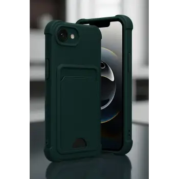 Newface Apple iPhone 16E Kelvin Kartvizitli Silikon - Derin Mor