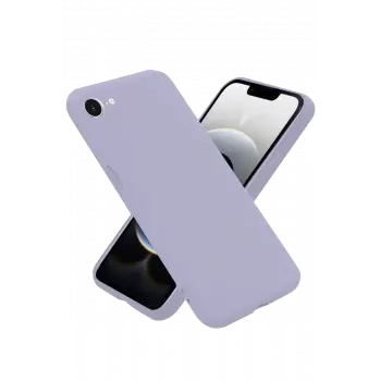 Newface Apple iPhone 16E Kılıf Nano içi Kadife Silikon - Lila