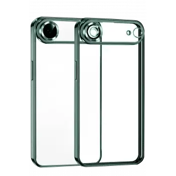 Newface Apple iPhone 17 Air Razer Lensli Silikon - Yeşil