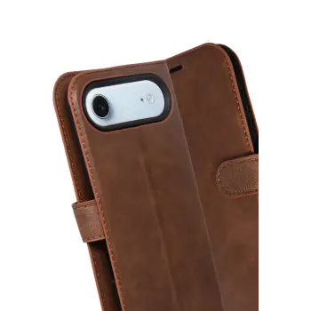 Newface Apple iPhone 17 Air Trend S Plus Kapaklı Kılıf - Taba