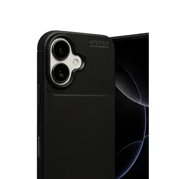 Newface Apple iPhone 17 Auto Focus Karbon Kapak - Siyah