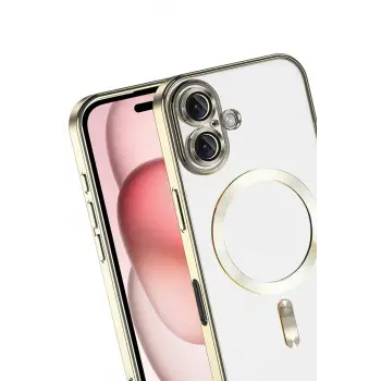 Newface Apple iPhone 17 Kross Magneticsafe Kapak - Gold