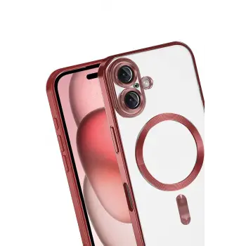 Newface Apple iPhone 17 Kross Magneticsafe Kapak - Kırmızı