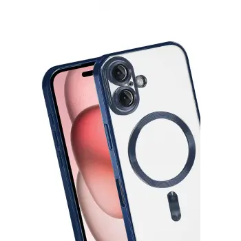 Newface Apple iPhone 17 Kross Magneticsafe Kapak - Lacivert