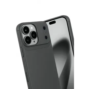 Newface Apple iPhone 17 Pro Auto Focus Karbon Kapak - Gri