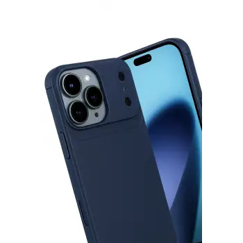 Newface Apple iPhone 17 Pro Auto Focus Karbon Kapak - Lacivert