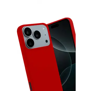 Newface Apple iPhone 17 Pro First Silikon - Kırmızı