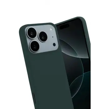 Newface Apple iPhone 17 Pro First Silikon - Koyu Yeşil