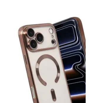 Newface Apple iPhone 17 Pro Kross Magneticsafe Kapak - Çöl Titanyum