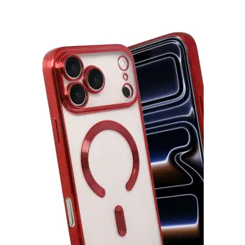 Newface Apple iPhone 17 Pro Kross Magneticsafe Kapak - Kırmızı