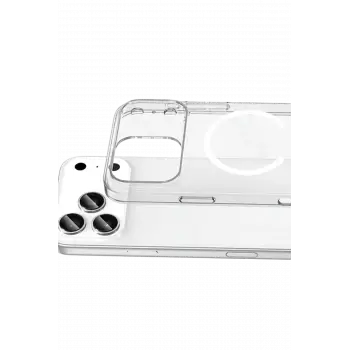 Newface Apple iPhone 17 Pro Max Combo Sert Şeffaf Magsafe Kapak - Şeffaf